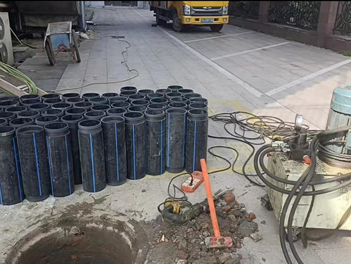 海棠PE置换管厂家 DN315置换管 非开挖管短管置换